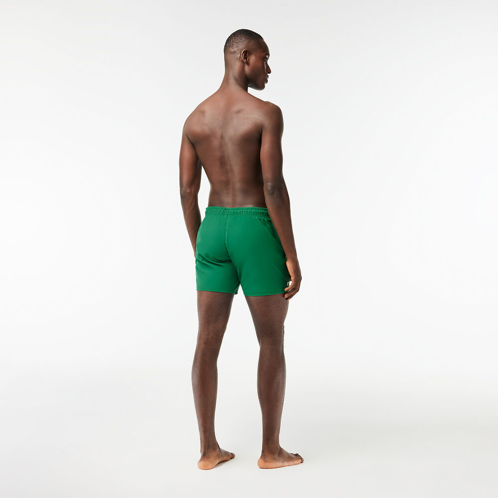 Men's Light QuickDry Swim Shorts Green Lacoste