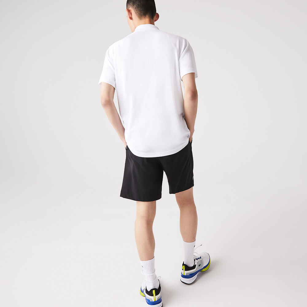 Men's SPORT Breathable RunResistant Interlock Polo WHITE Lacoste