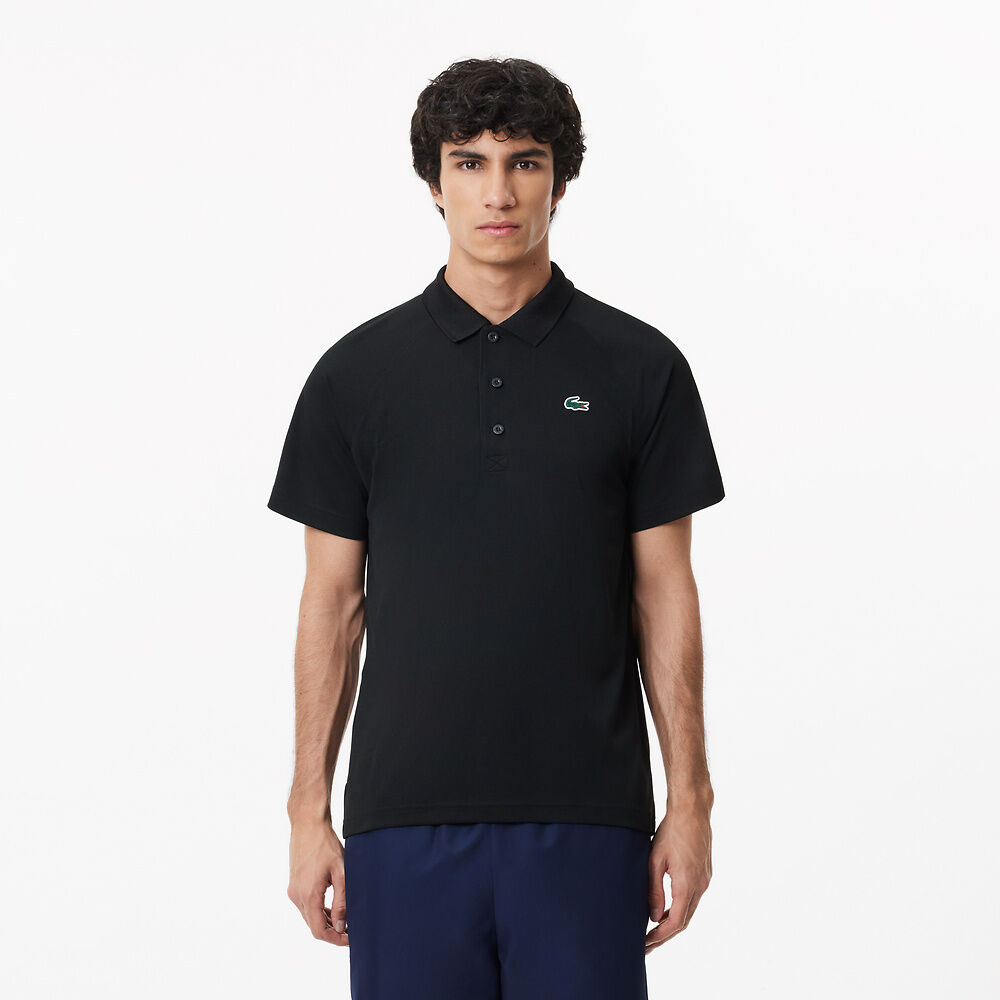 Men's SPORT Breathable RunResistant Interlock Polo BLACK Lacoste